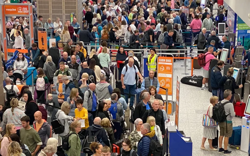 Caos en los aeropuertos